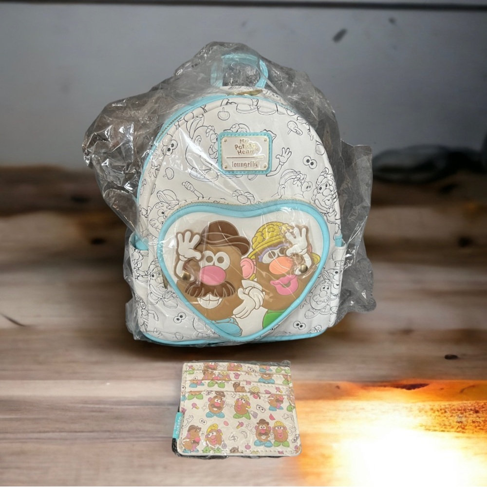 LOUNGEFLY Potato Head Backpack with Wallet NEW with Tags